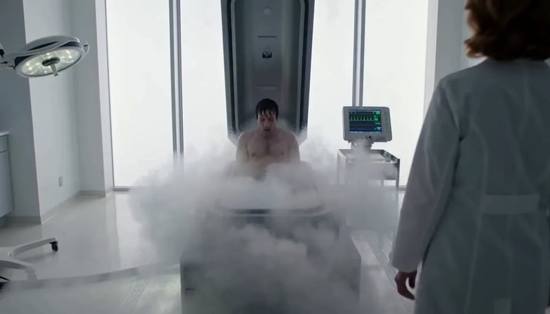 A cryogenic chamber opens in a five-second prompt with two lines of dialogue — published MiniMax H3 Max demo