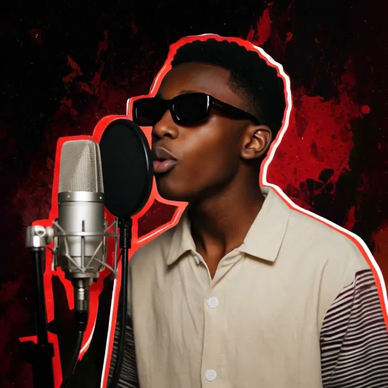 Example-gallery clip: a still lip-synced to supplied audio